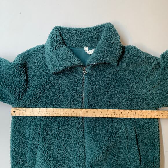 Lululemon Cinchable Fleece Zip Up 6 Green Jasper Plush High Neck Sherpa Athletic - Picture 12 of 16